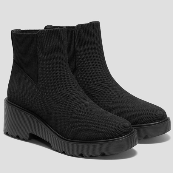 Vivaia Everly Chunky Platform Arch Support Flex Water RPT Travel Boots Black 9.5 - Picture 5 of 10